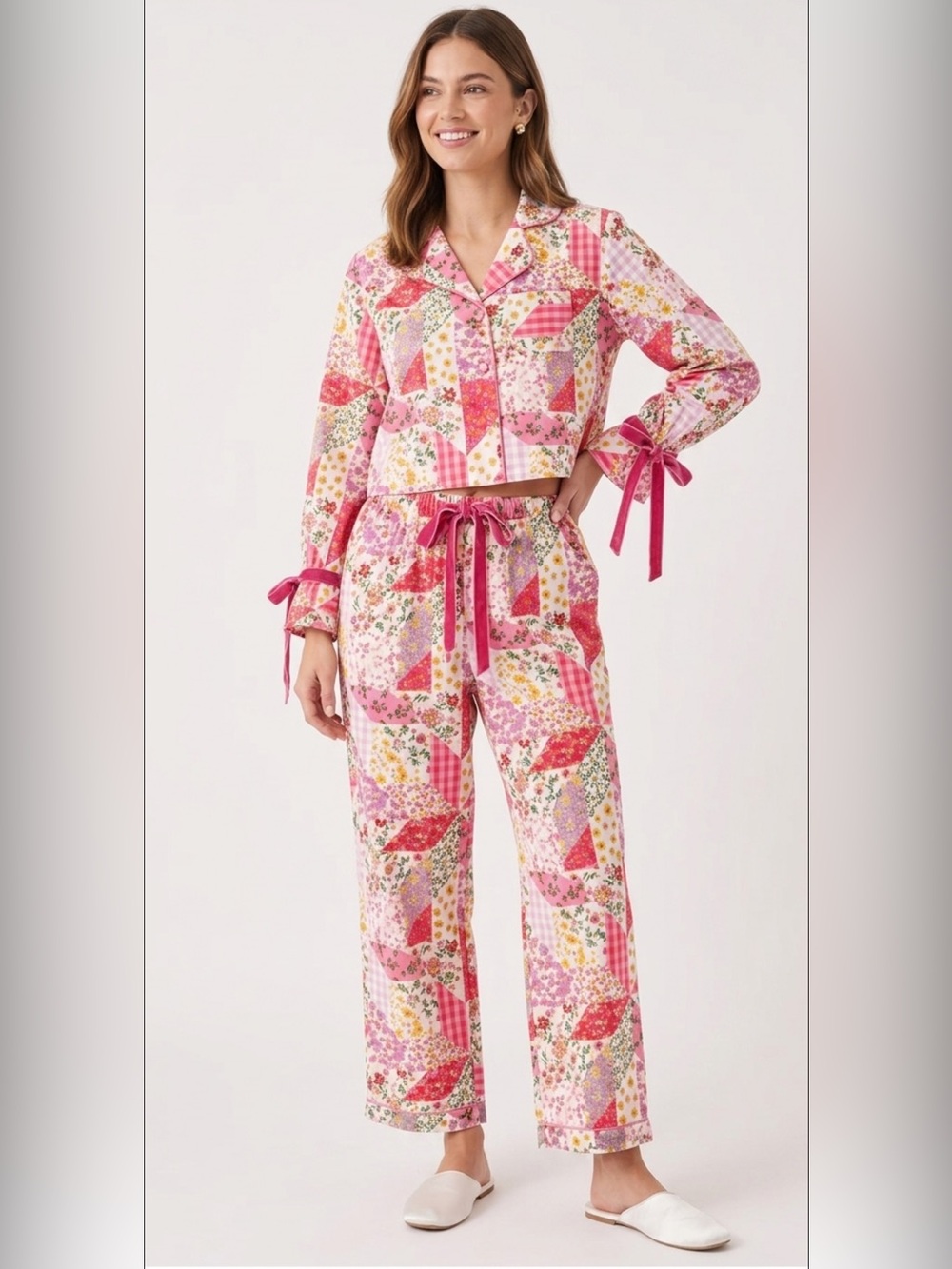 SIMPLY SOUTHERN WTM PJ PANTS & LONG SLEEVE T-SHIRT SET SIZE L